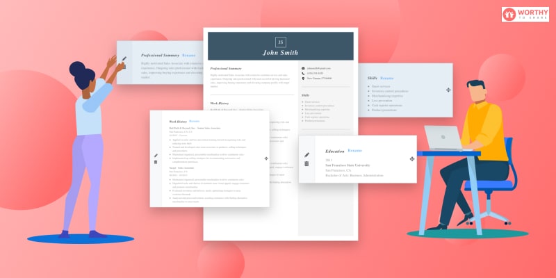 Features Of The Resume Builder App