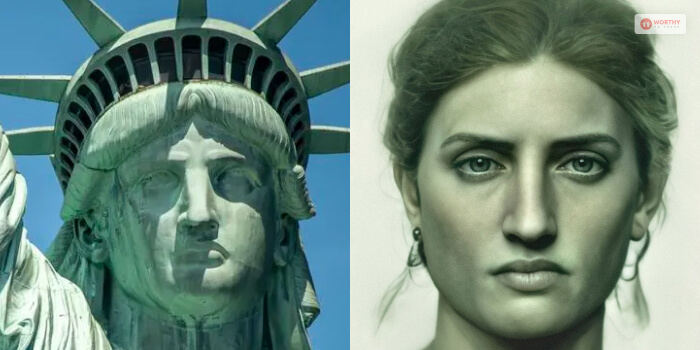 Who Was The Model For The Statue Of Liberty  