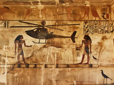 helicopters in hieroglyphics